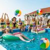 Non-Toxic Inflatable Beach Ball 6 Colors Pvc Water Toy For Pool Lake Party Summer Fun Two Sizes Manual Pump