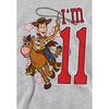Toy Story Childrens/Kids IÂ´m 11 Woody Heather Birthday Pullover Hoodie
