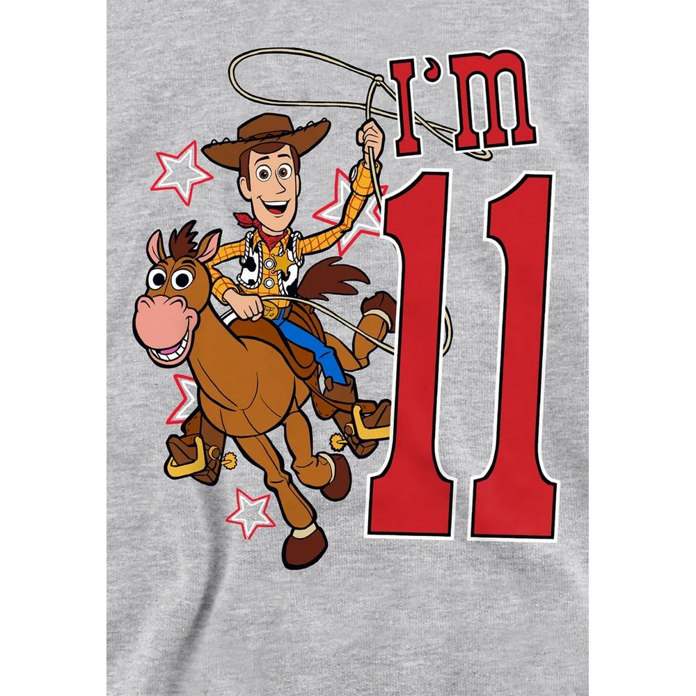 Toy Story Childrens/Kids I´m 11 Woody Heather Birthday Pullover Hoodie