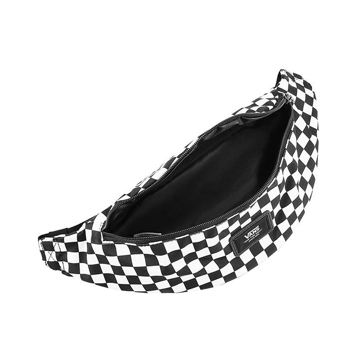 Vans Polyester Crossbody Bag , Sling Bag , Fanny Pack Regular Unisex Black / White (Unisex) Fanny Packs VN0A45GXHU0