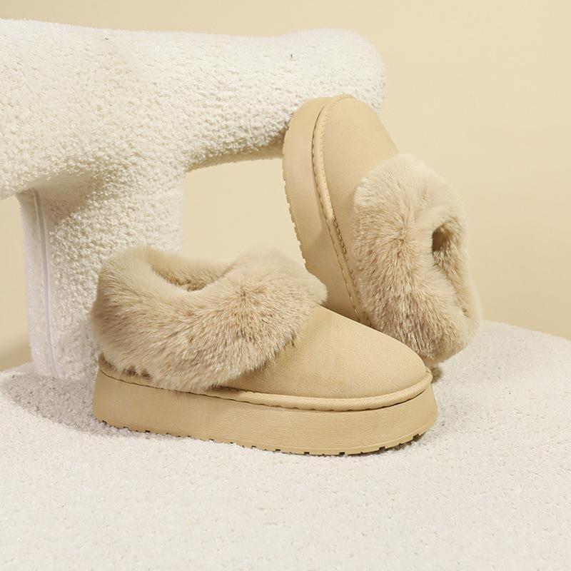 Snow Boots Women's New Platform for Autumn and Winter 2025, Wearing Cotton Boots with Thickened and A Pair of Fashionable Cotton Boots To Keep Warm