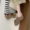 Japanese Shoes Women's 2025 Spring New Outer Wear Thick-soled Japanese Bag Head Half Slippers Lazy One Pedal Women's Shoes