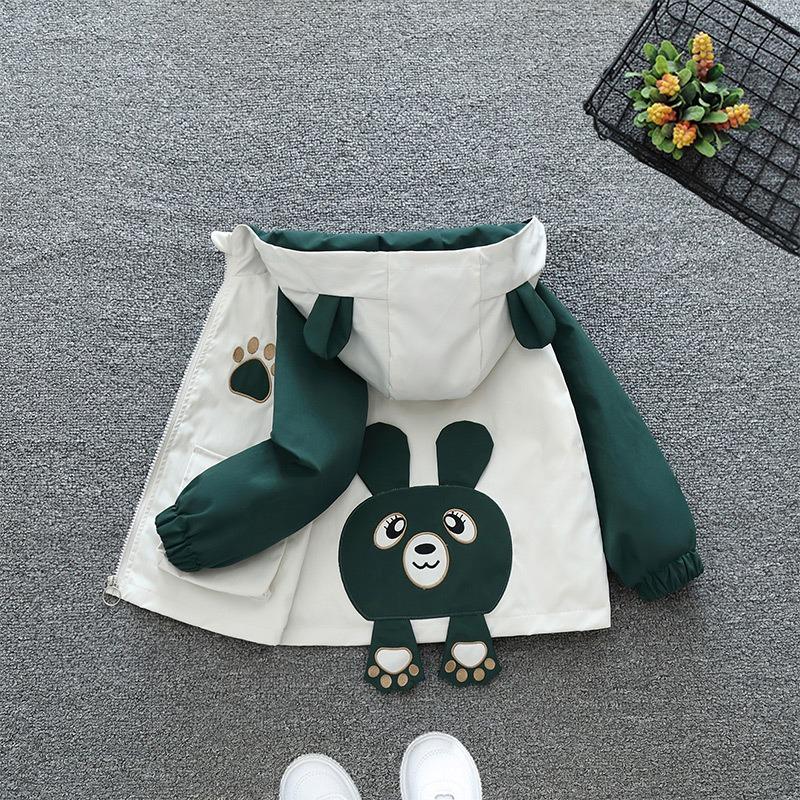 

Children s Jackets, Spring and Autumn Color Matching Cartoon Jackets, Tops, Boys Children s Clothing 130cm зелений