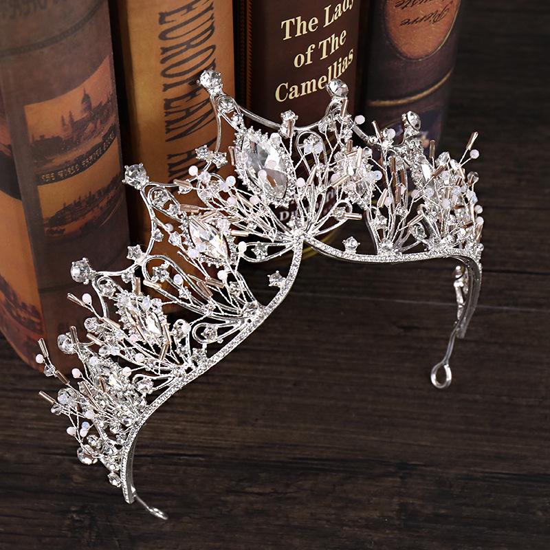 Large Crystal Princess Crown Wedding Dress Dress Accessories Headband Bride's Crown Bride's Ornaments