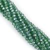 4mm Iridescent Glass Crystal Wheel Beads - Faceted Loose Abacus Beads for DIY Projects