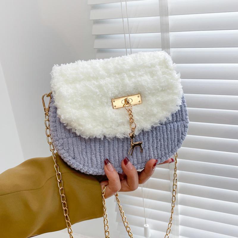 Handmade Knitted Cat & Dog Crossbody Bag DIY Kit - Plush Gift for Girlfriend