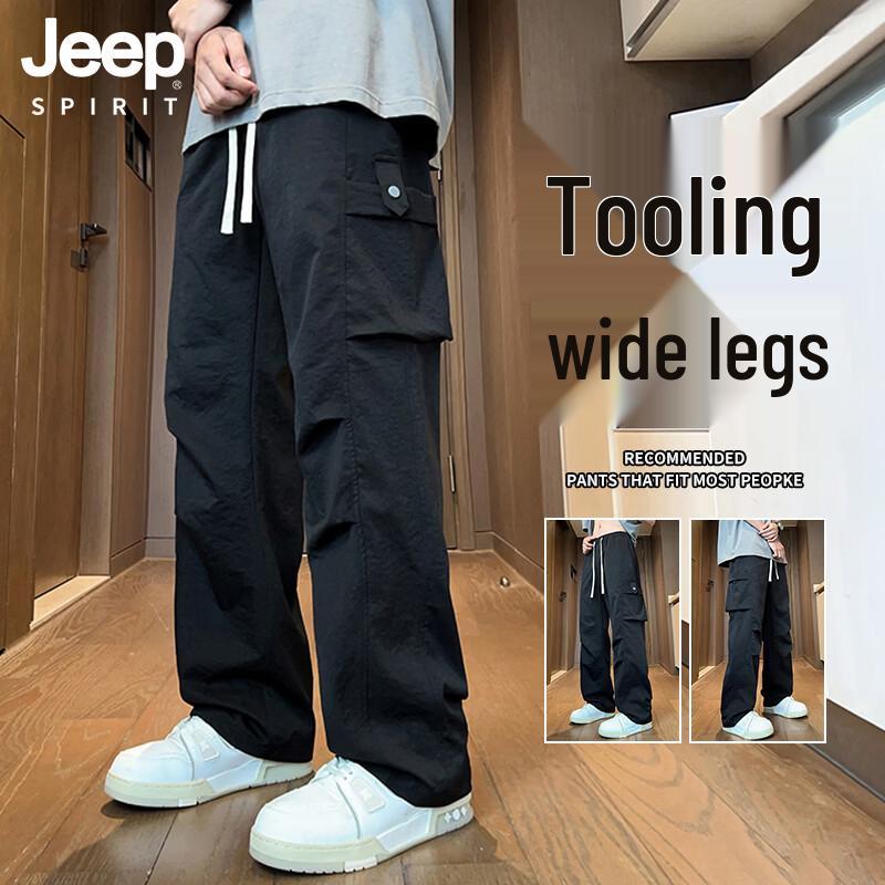 JEEP SPIRIT Men s Retro Breathable Cargo Pants L