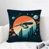 Franchise Star Trek Cushion Cover Natural Linen Pillowcase Set AllinOne Decor for Sofa Bedroom  Chair