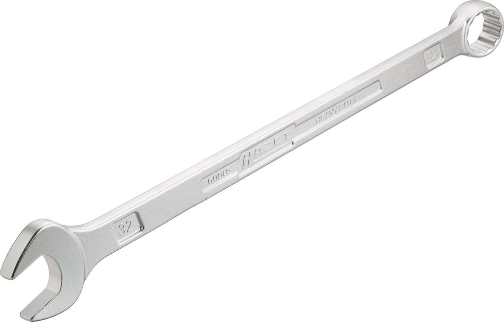 HAZET Combination Wrench, Extra Long, Slim Design, 16mm External Double Hex Profile, 29.01 x 3 x 3cm (Officially Imported from Japan), 600LG-16