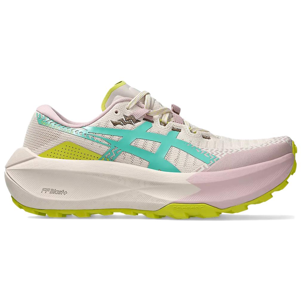Asics Trabuco Max 5 Bequeme Weiche Trailrunning-Schuhe Damen Sneaker Beige Grün Gelb 1012B937-250