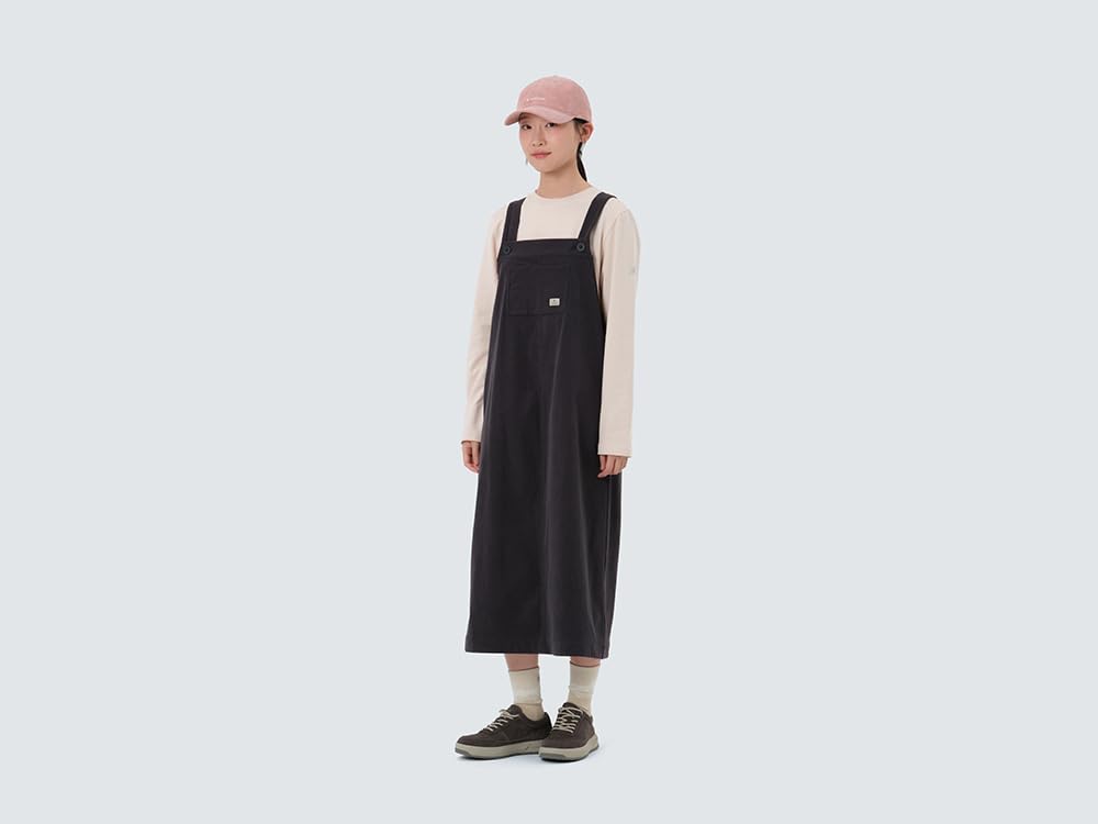 Snow Peak Corduroy Overall Dress Dark Size S Women's GS-S25WWFOP73, Charcoal,