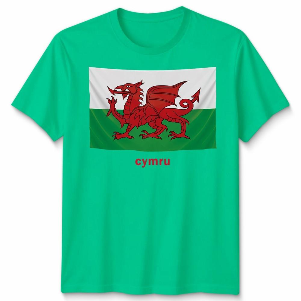 Wales Cymru Welsh Flag Unisex Tshirt Patriotic Welsh Pride Apparel S