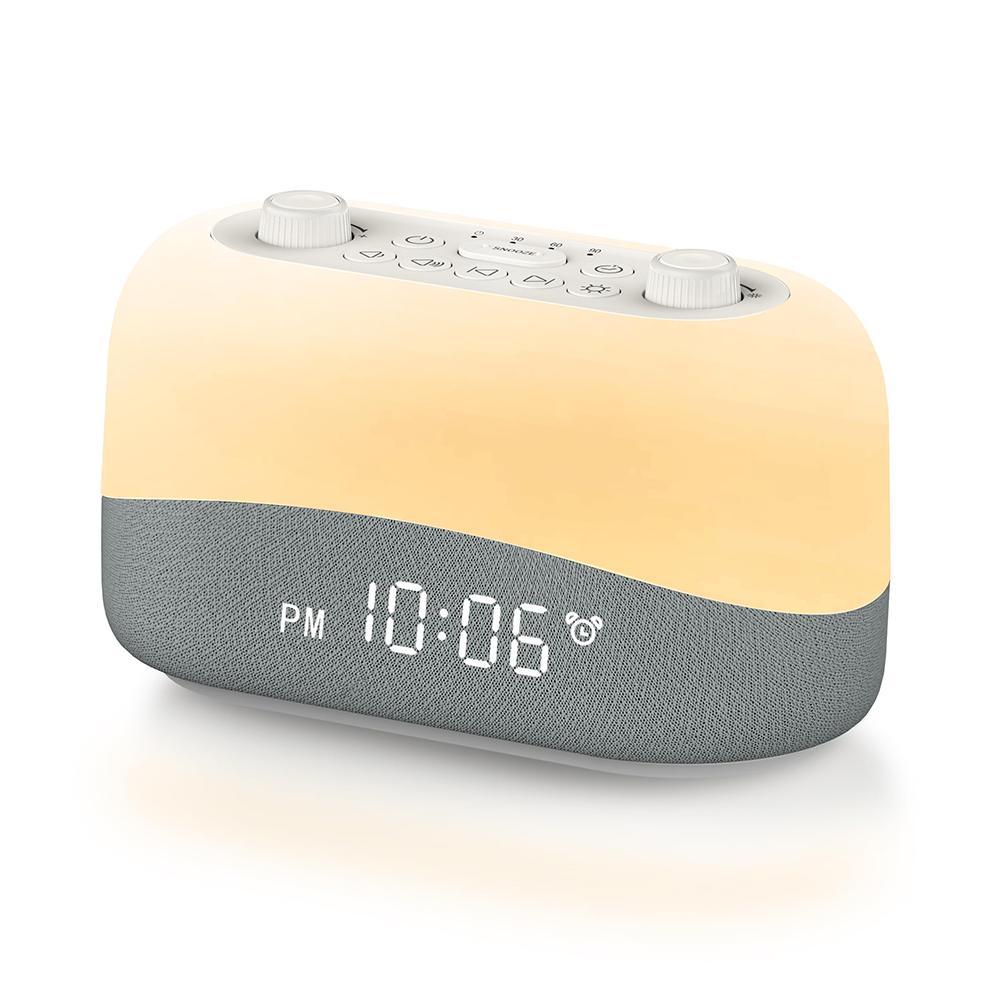 HiFiD W20 Desk Clock with 29 Soothing Sounds and White Noise (Gray,4 ) серый