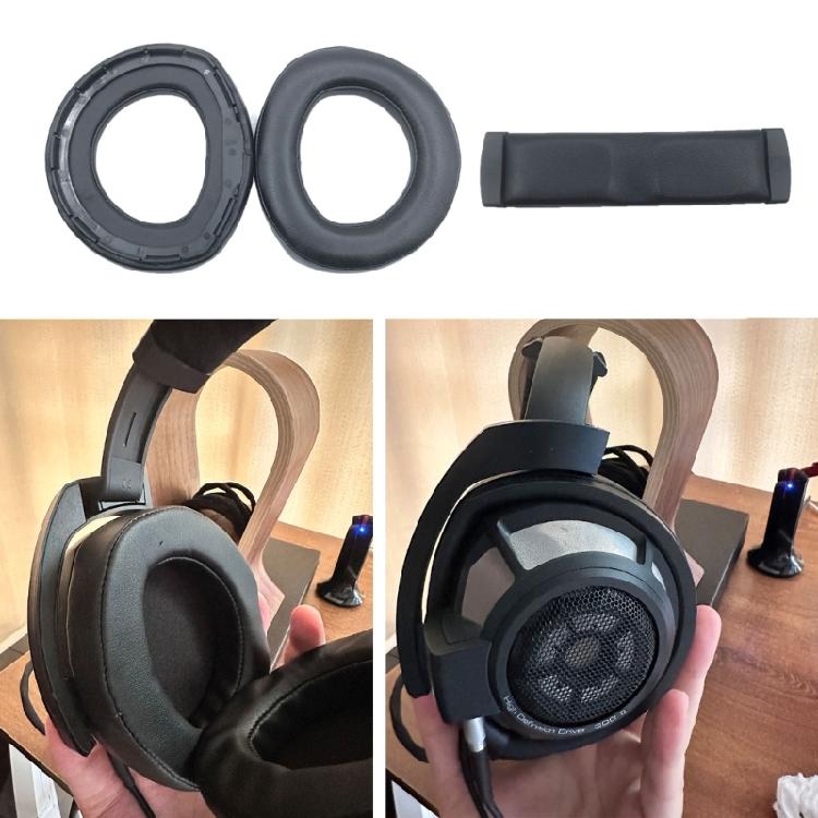 Stylish Headbeam Cushion Replacement Earpads Lambskin Ear Pad For HD800 HD800S Headphone Repair