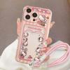 3D Bow Hello Kitty Strap Lanyard Case For Iphone 17 Pro Max 17 Air 16 15 14 12 13 11 Pro Max 16e 15 16 Plus 13 Mini Phone Casing