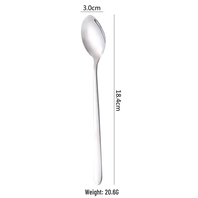 

RuHan 18cm Stainless Steel Long Pointed Ice Spoon Set (4-Pack)
