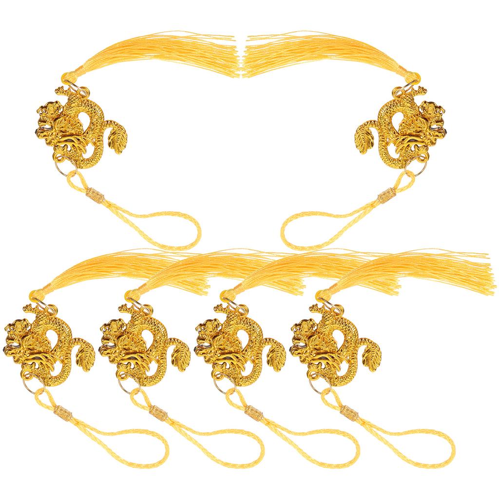 6Pcs Chinese Dragon Hanging Ornament New Year Pendant Traditional Chinese Decor Festive Wall Interior Pendant for Spring