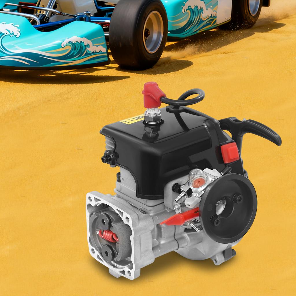 4-Loch Benzinmotor 32 ccm, Aluminium 2-Takt, Luftgekühlt, 32 ccm Hubraum, Kompakte Größe 16x15x20 cm, Leichtgewichtige Power-Maschine
