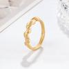 Simple Winding Twist Ring Niche High-End Lamp Luxury Ring Women'S Titanium Steel Non-Fading Jewelry Premium Durable