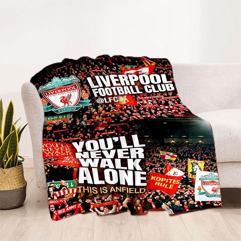 Coperta Morbida Calda Accogliente del Liverpool Football Club Ottima per Sedia da Ufficio Sedia Letto Per Tutte le Stagioni Arredamento Elegante Regalo per Viaggi Casa Compleanni