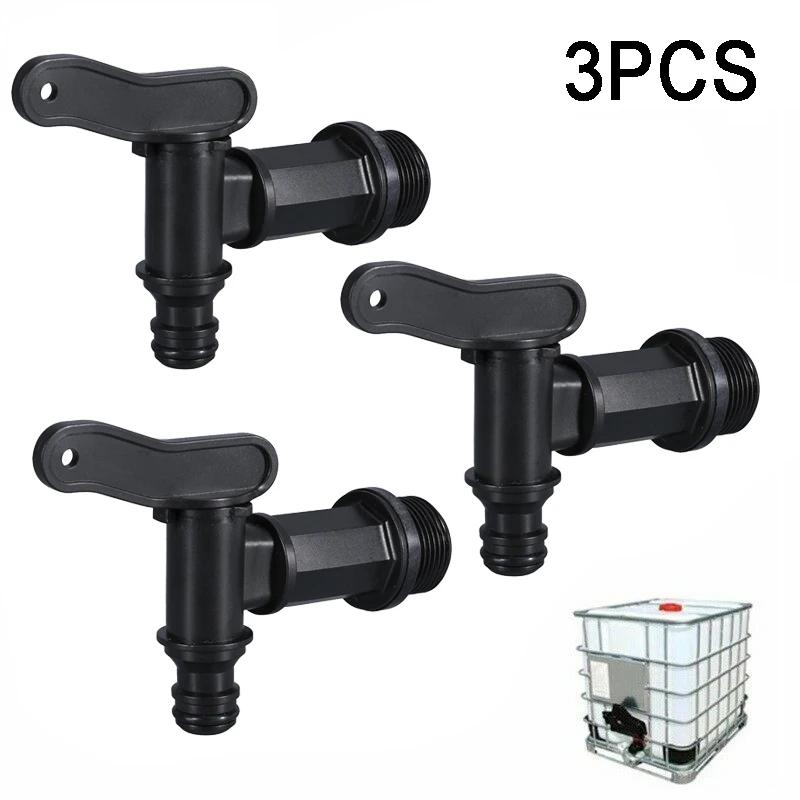 3/4 IBC Barrels Water Butt Tap Self Made Plastic Faucet For Beer Rain Brew Water Tank Faucet Water Garden Hose Connection