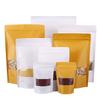 Kraft Paper Window Self Sealing Self Standing Bag Thickened Frosted Tea Bag Dried Fruit Snacks Moisture-proof Sealed Pocket Multiple Sizes Available