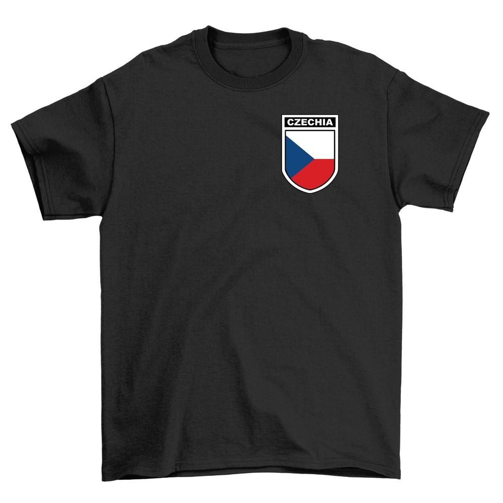 Czechia Football Badge T-Shirt, Men's Women's and Kids Euro 2024 England Foot Ball