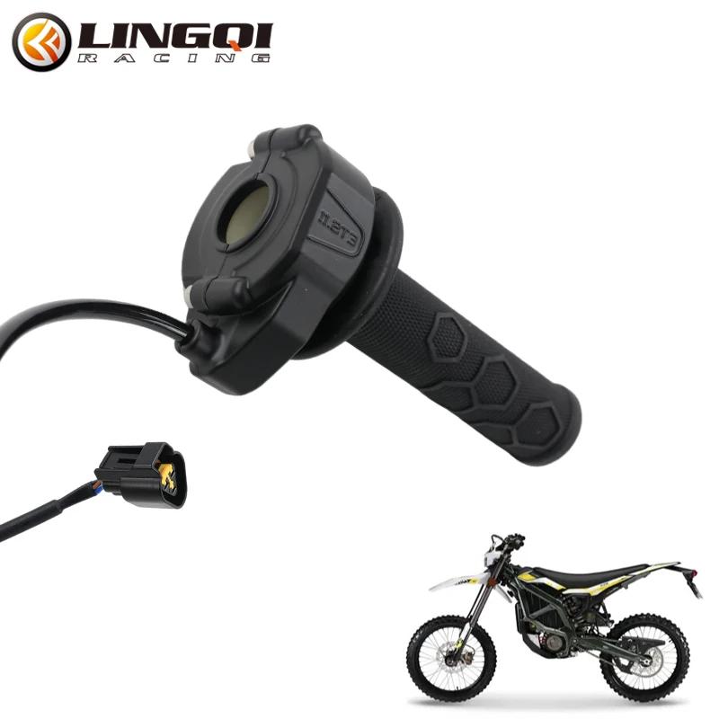 

LINGQI RACING Throttle Turn Grip Handlebar Accelerated Handle Throttles For Ultra Bee UltraBee Electric Vehicle Bike Motocross чорний