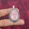 Rose Quartz Jewelry, 925 Solid Sterling Silver Pendant Handmade Gemstone Jewelry, Gifts For Wife Brand New Pendant