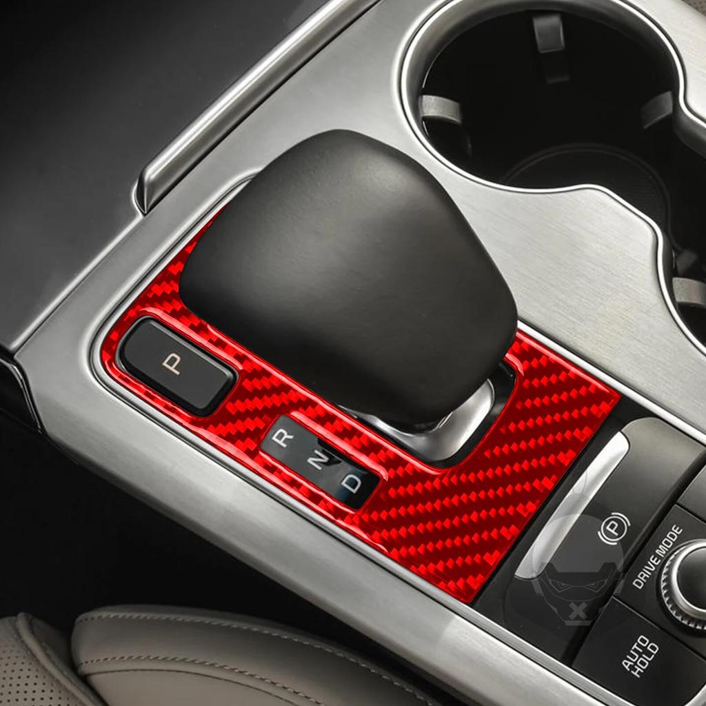 For Kia Stinger 2022 2023 Accessorie Carbon Car Interior Gear Shift Frame Trim Sticker Decoration
