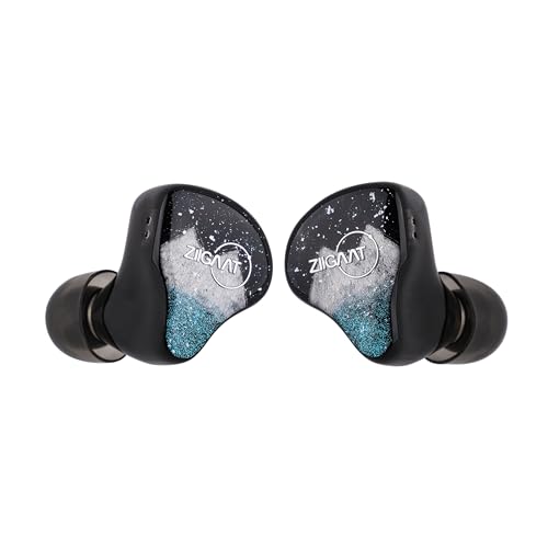 Linsoul ZiiGaat Horizon In-Ear Monitors, 1DD+2BA+2 Planar, HiFi Wired Earphones, Studio-Grade, for Musicians and Audiophiles, Natural and Balanced Tun