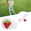 Silicone Compact Golf Ball Marker Fruit Pattern Hat Clip Cap Clamp Accessory Supplies