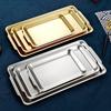 Korean Style Stainless Steel Rectangular Serving Tray