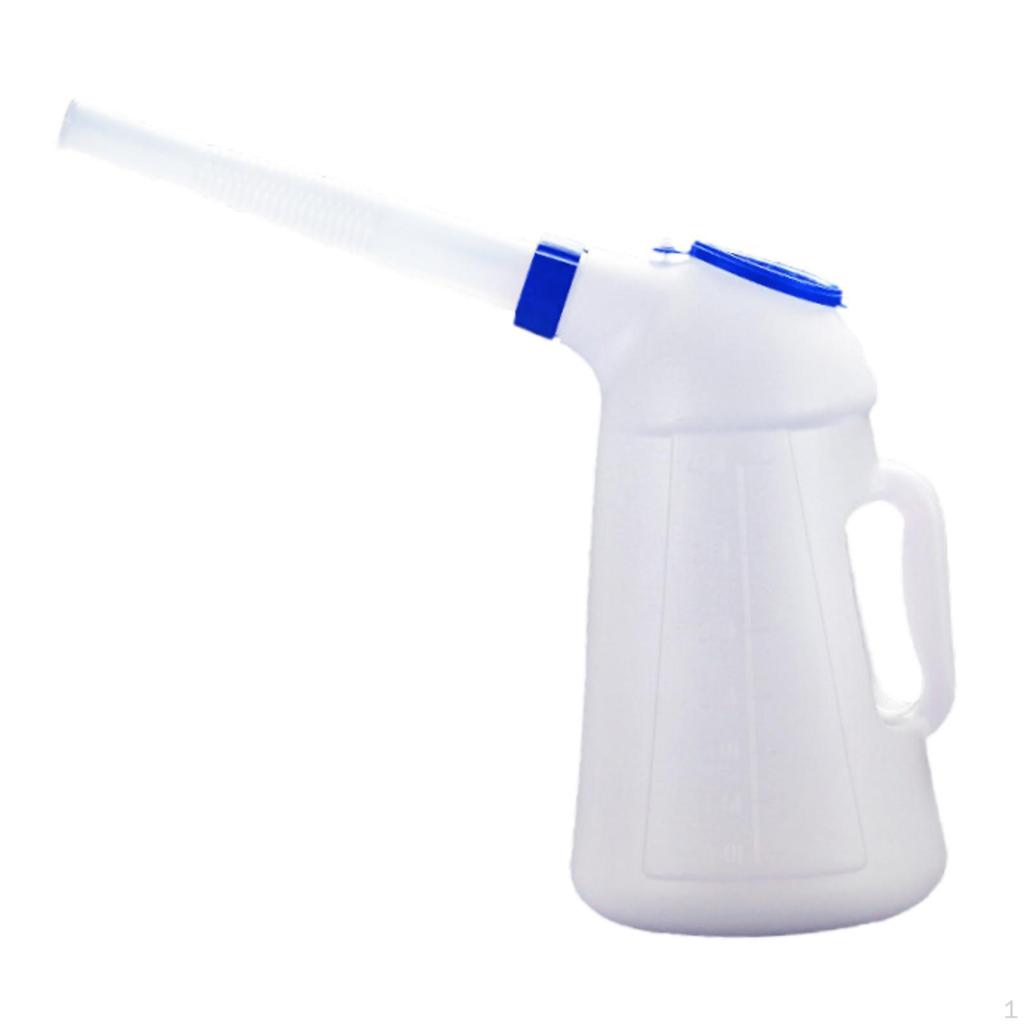 Oil Measuring Container Automotive Dispenser Portable Sturdy, Leakproof, with Long Spout, Pot