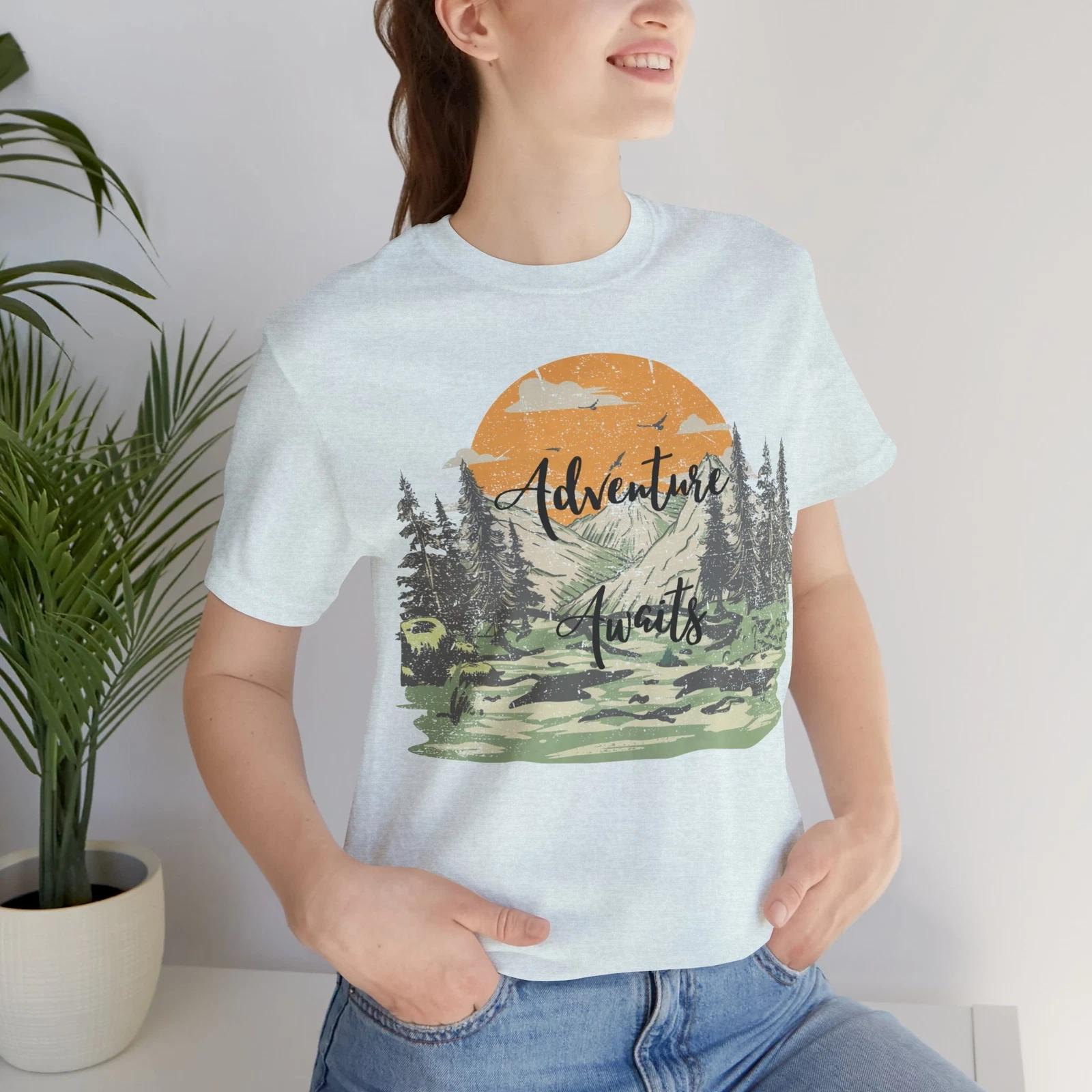Adventure Awaits Unisex Jersey Short Sleeve Tee L