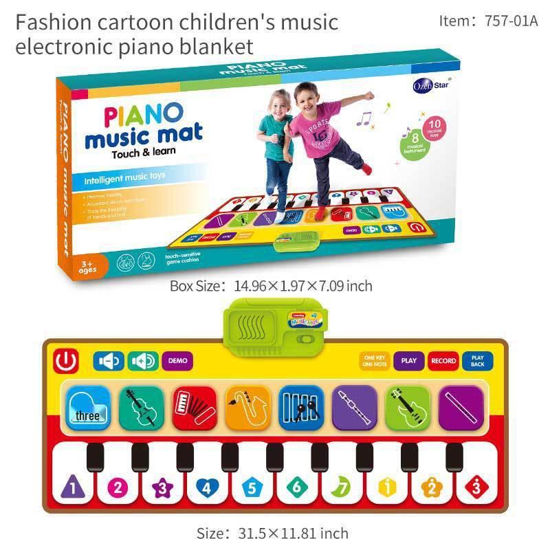 Aozheng Electronic Foot Pedal Piano: Children's Educational Music Blanket with Multiple Instrument Modes