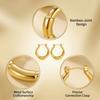 Boucles d'Oreilles en Acier Inoxydable pour Femmes Vintage Luxe Élégant Bijoux en Acier Titane