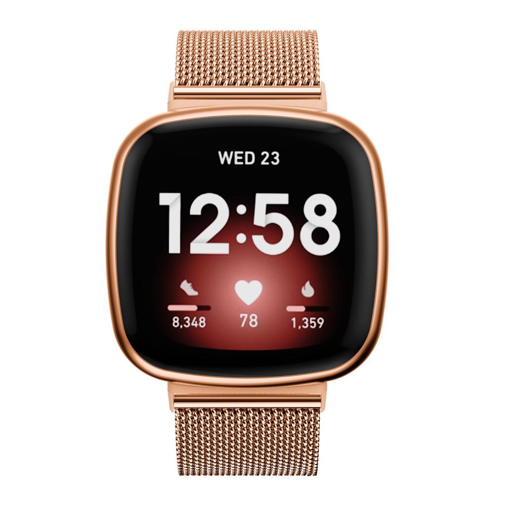 Řemínek Kovový Nerezový Pás Pro Fitbit Versa 3 Řemínek Náramek na Zápěstí fit bit Verse 2 FITBIT Sense Pás Příslušenství Correa