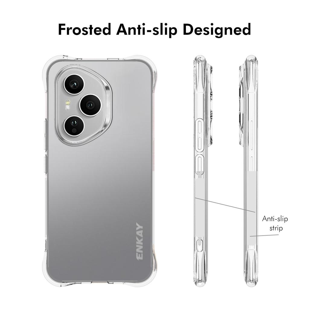 Für Honor 400 Pro 5G (Global) Transparente Handyhülle ENKAY HAT PRINCE Stoßfest Rutschfest TPU-Abdeckung