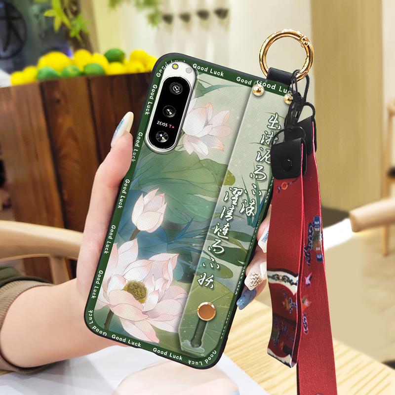 Durable Protective Phone Case For Sony Xperia5 IV Phone Holder Lanyard Shockproof Waterproof Ring Anti-dust Fashion