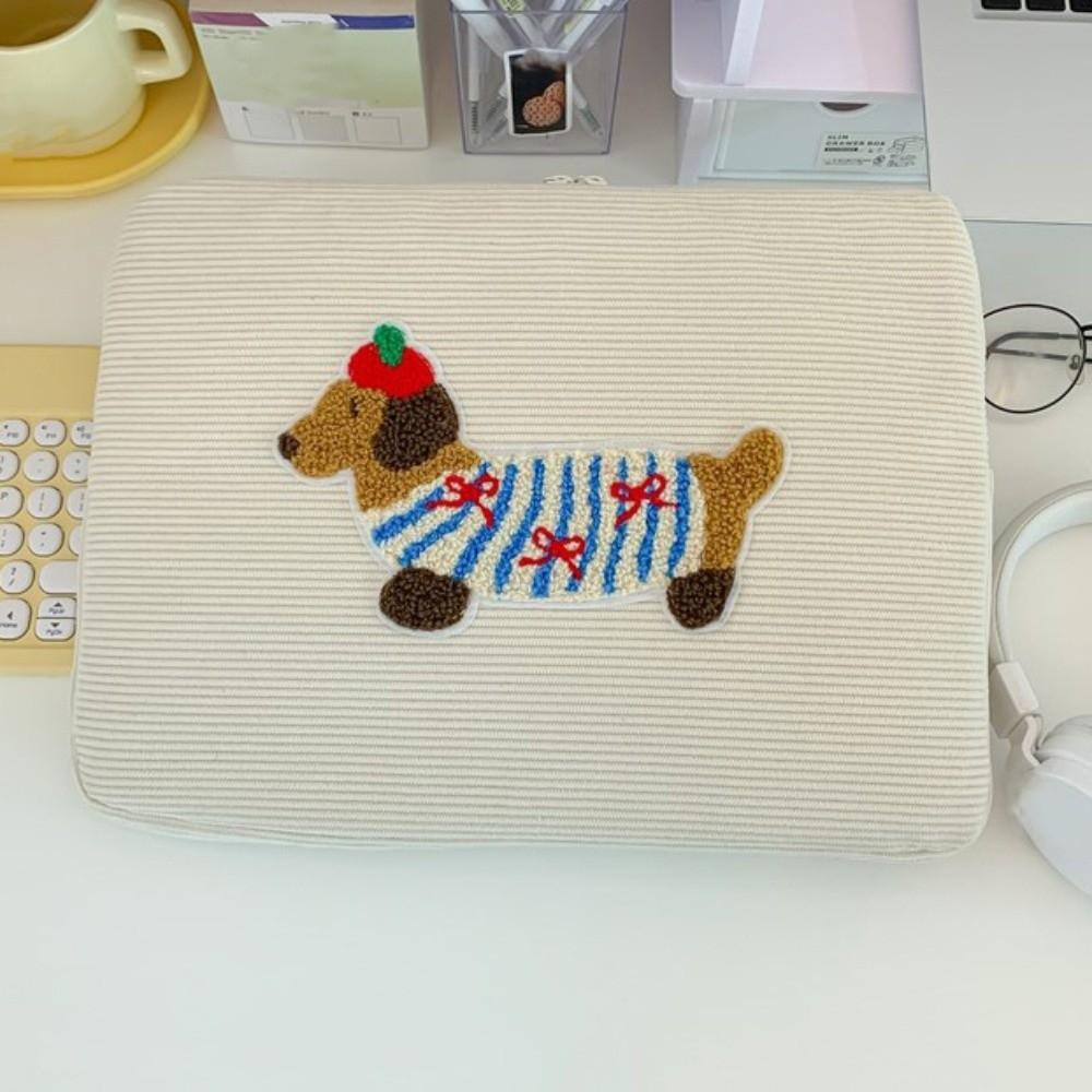 Tablet Cover Bags Cartoon Dog Laptop Sleeve Bag Sweet Kawaii Tablet Sleeve Bag Shockproof Cute Girl Computer Bag File Package