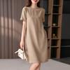 ZANZEA Women Casual O-neck Short Sleeve Summer Dress