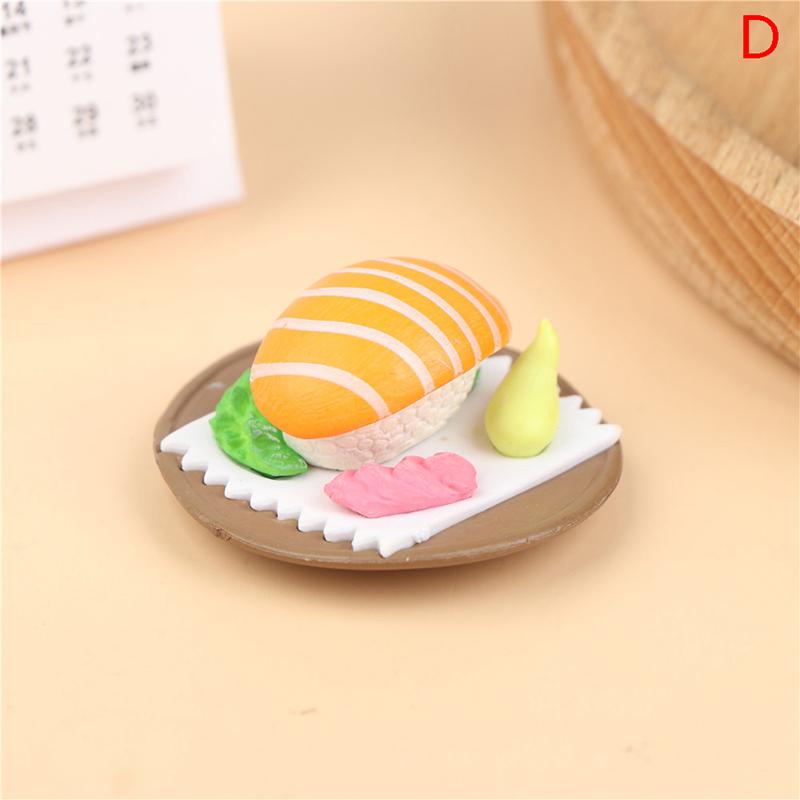 1/6 1/12 Dollhouse Kitchen Decoration Accessories, Mini Japanese Sushi Fish Ball Tempura Bento Box Set Dolls House Kitchen Toys