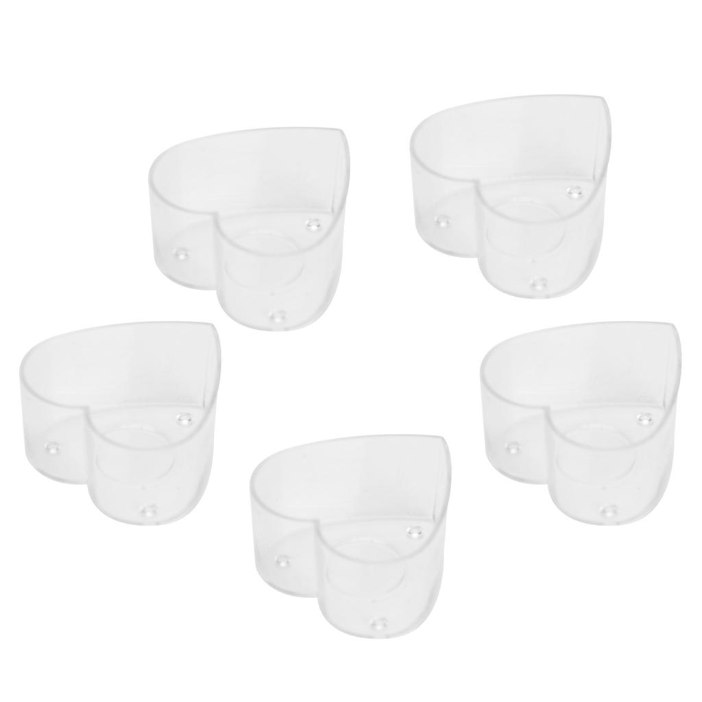 50Pcs DIY Plastic Candle Mold Transparent Heat Resistant Candle Making Container AccessoryHeart