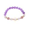 Natural Amethyst Bracelet Strawberry Crystal Bracelet. Bangles Women Fashion Jewelry Accessories Gift