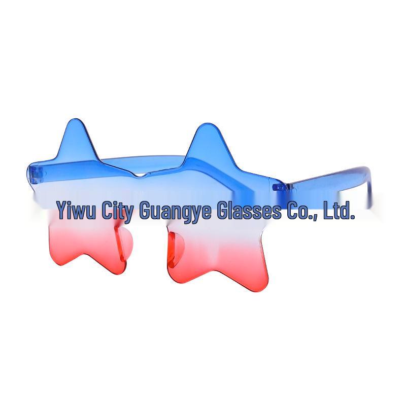 American Flag Peace Sign Glasses - Cross-Border Party & World Cup Decoration for Independence Day