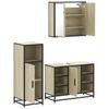 3 piece bathroom furniture set in Sonoma oak melamine faced board