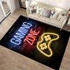 "Gaming Zone Neon Style Carpet with Game Controller Design" Suitable for use as an anti-slip for living room bedroom sofas