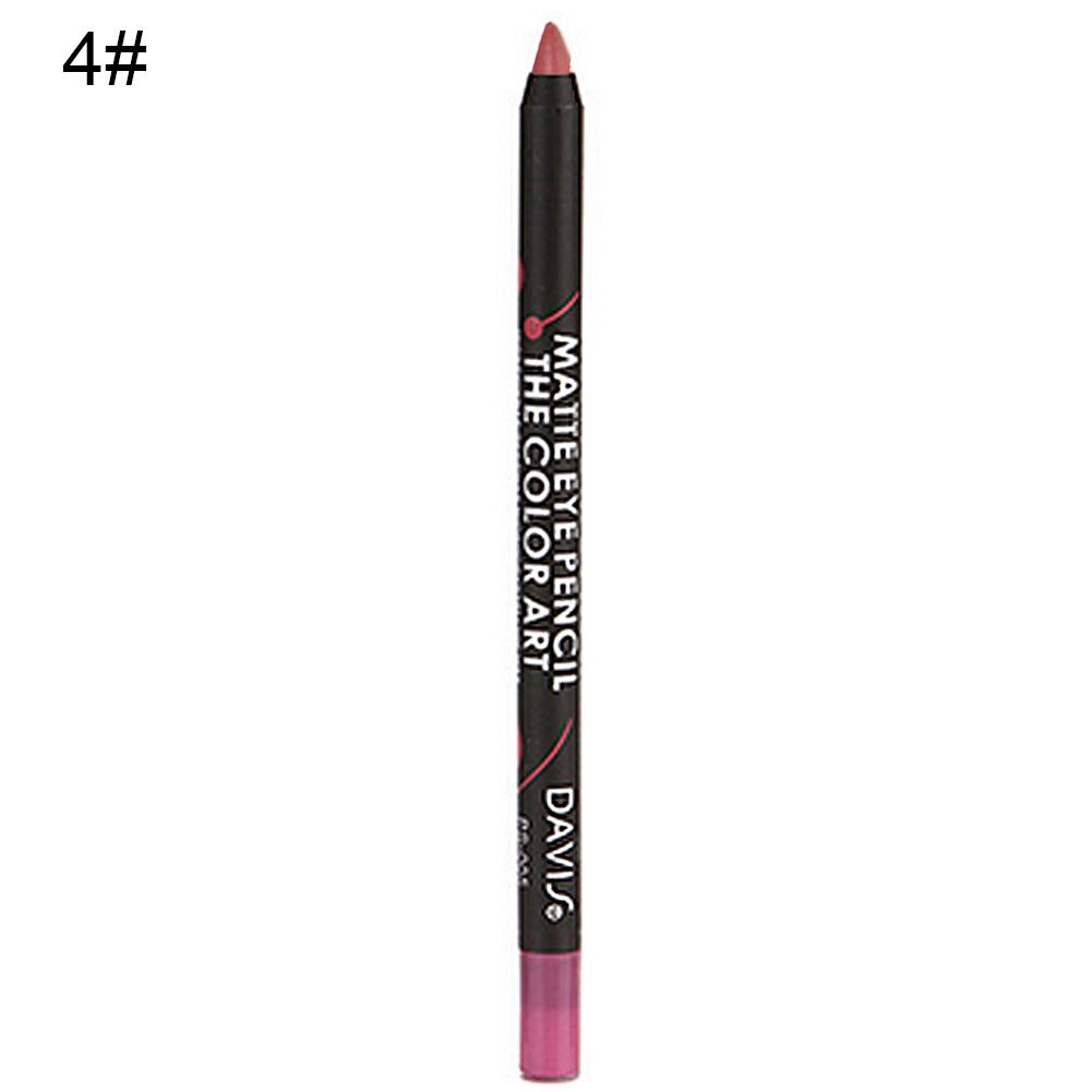 Puntos Vanntett Langvarig 12 Farger Leppestift Blyant Silkematt Lip Liner Kosmetisk