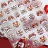 New Year Nail Charms Lion Awakening Nail Stickers Chinese Nail Decorations  Girls